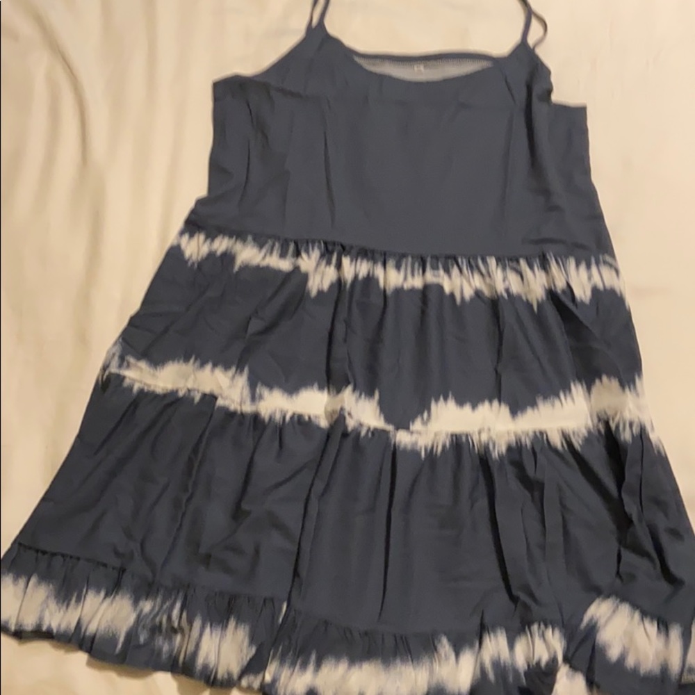 TIERED TIE DYE SHORT DRESS